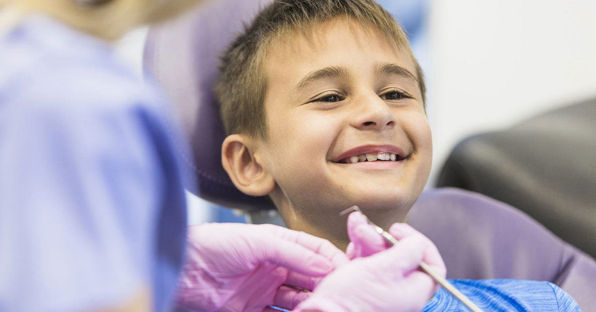 Boy with happy, healthy smile